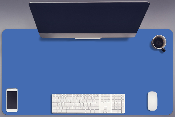 Desk pad dark azure