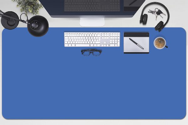 Desk pad dark azure