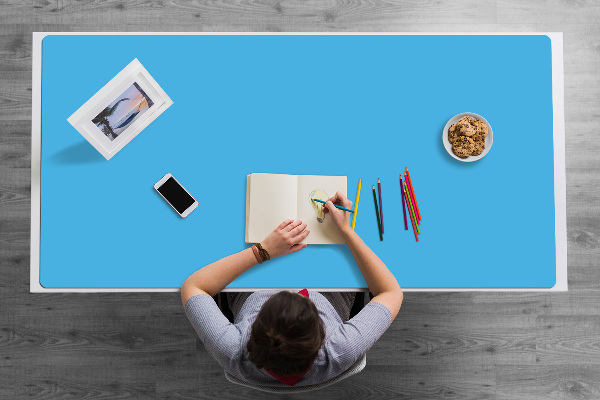 Desk pad Light blue