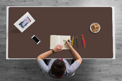 Large desk mat for children Brown