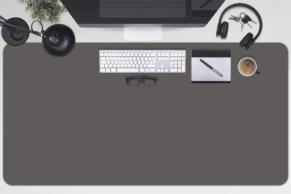 Large desk pad PVC protector Dark grey
