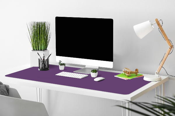 Large desk mat table protector Dark violet