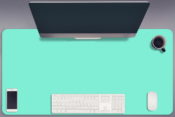 Large desk mat for children Mint