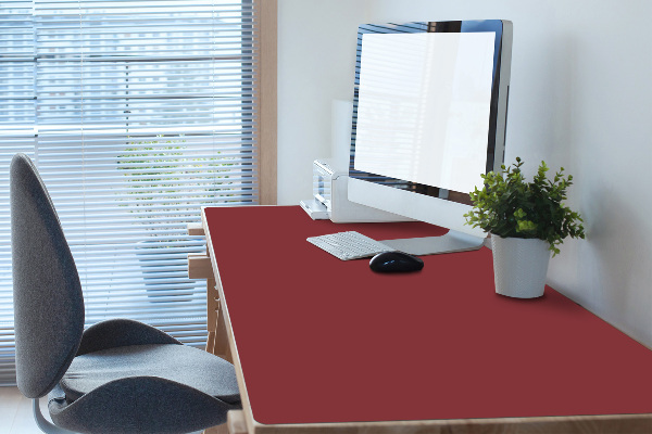 Desk mat purple red