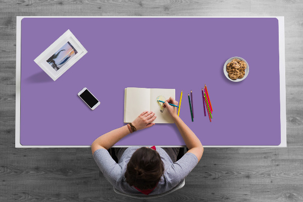 Large desk mat for children Lavender