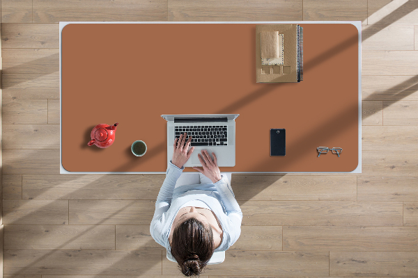 Large desk mat for children Copper