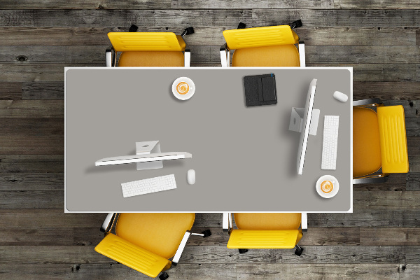 Large desk mat for children Silver