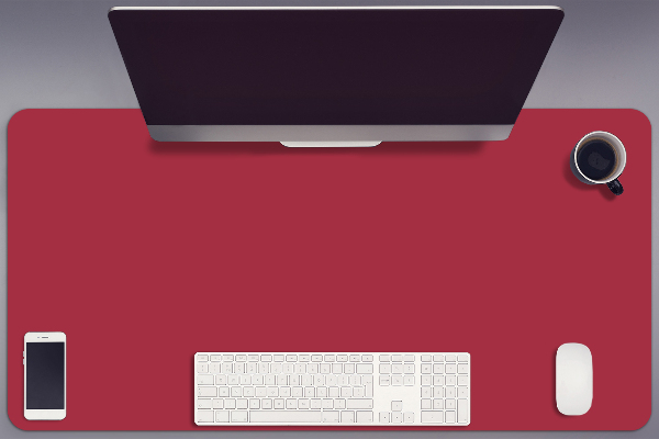 Large desk mat for children Burgundy