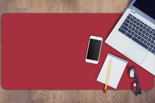 Desk pad Dark red