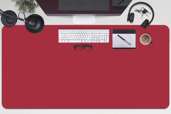 Desk pad Dark red