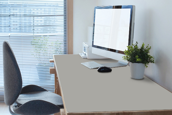 Full desk mat indirect gray