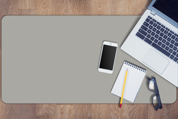 Full desk mat indirect gray