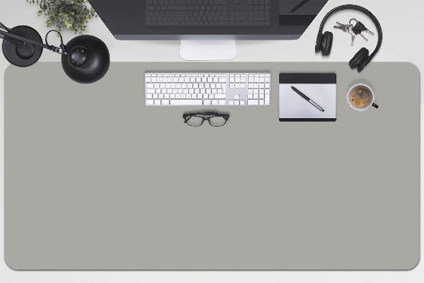 Full desk mat indirect gray