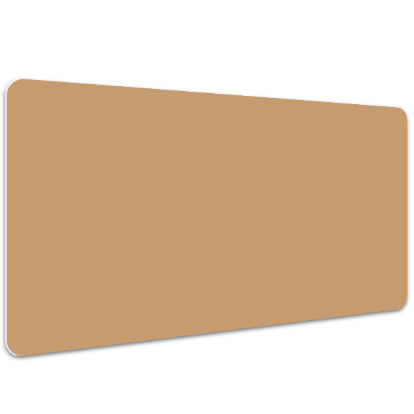 Large desk mat table protector Light brown