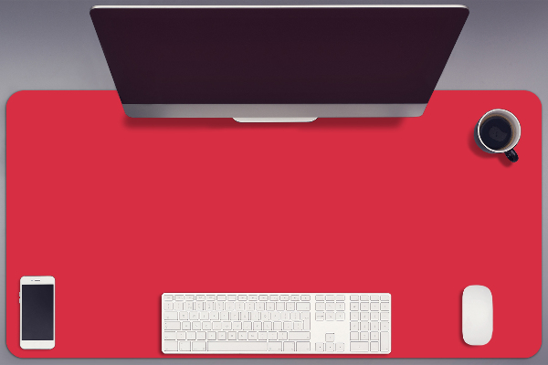 Large desk mat for children Red