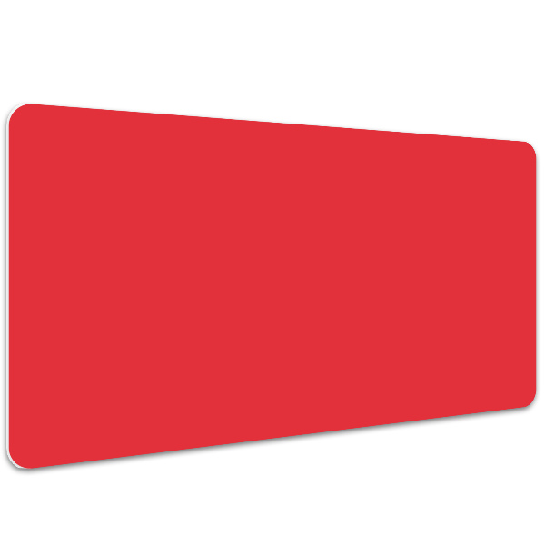 Full desk mat bright red