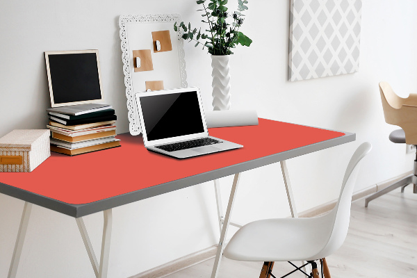 Full desk protector pastel orange