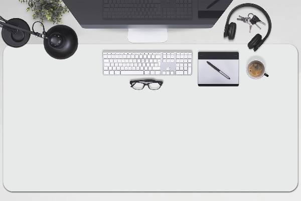 Large desk mat for children Light grey