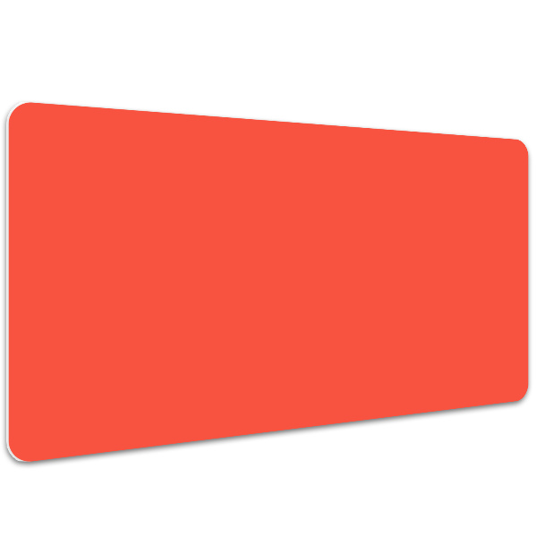 Desk mat bright orange