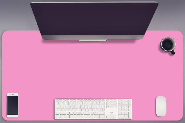 Large desk pad PVC protector Light pink