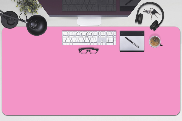 Large desk pad PVC protector Light pink