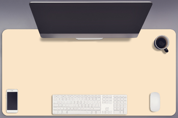 Large desk mat for children Beige