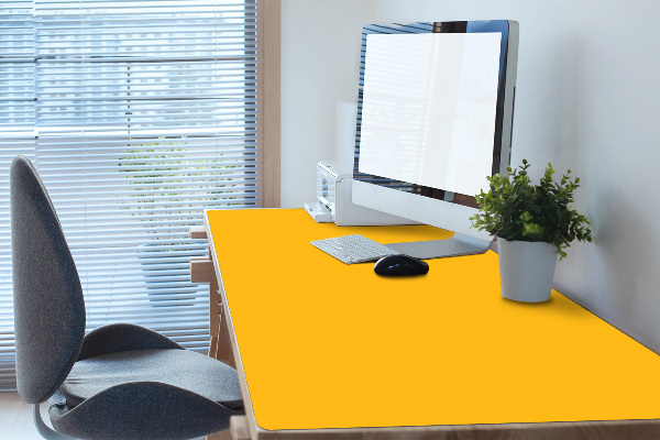Large desk mat for children Yellow