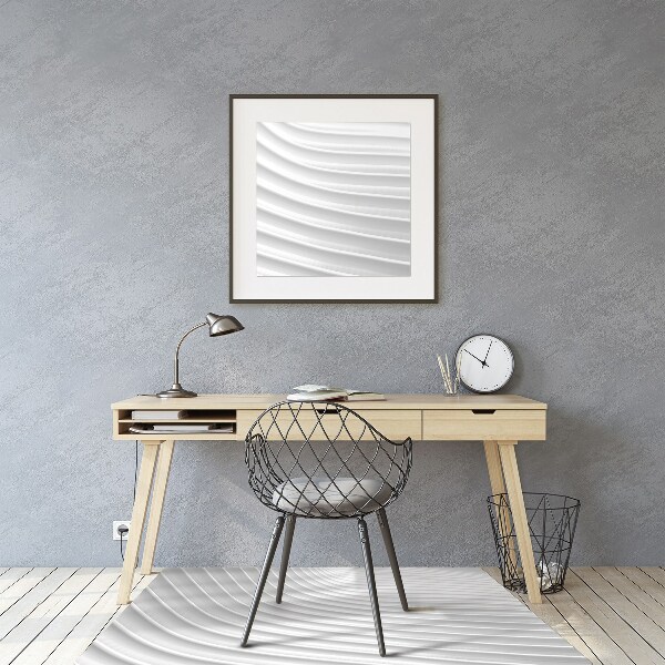 Office chair mat white gouging