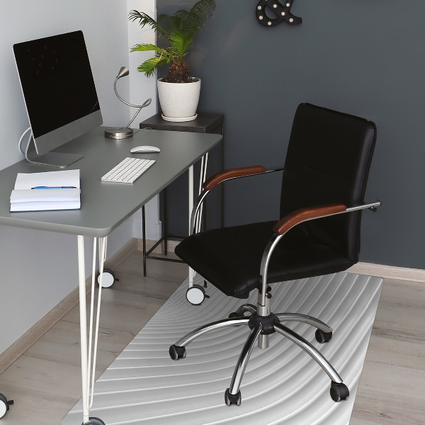 Office chair mat white gouging