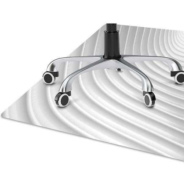 Office chair mat white gouging