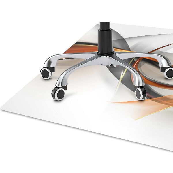 Office chair mat Abstract ribbon