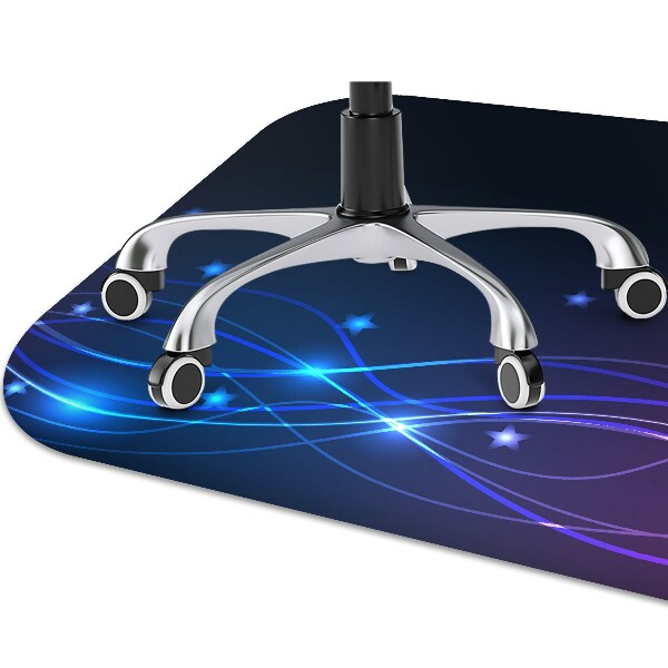 Office chair mat Abstraction space