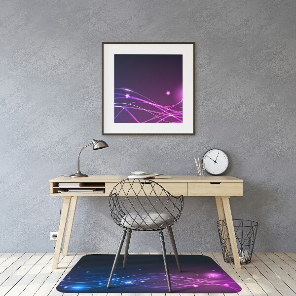 Office chair mat Abstraction space