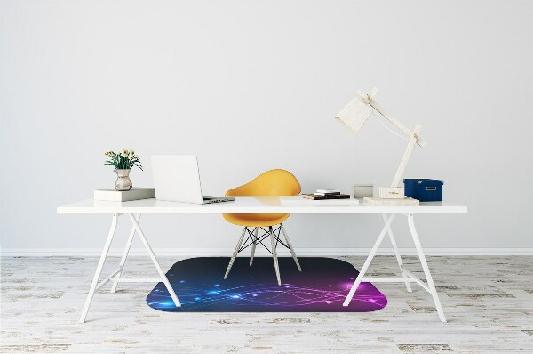 Office chair mat Abstraction space