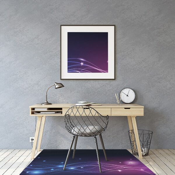 Office chair mat Abstraction space