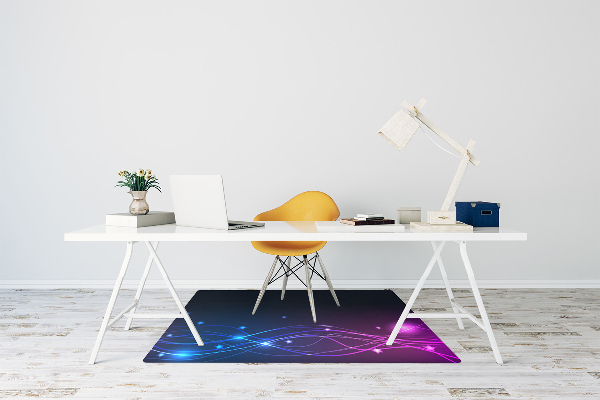Office chair mat Abstraction space