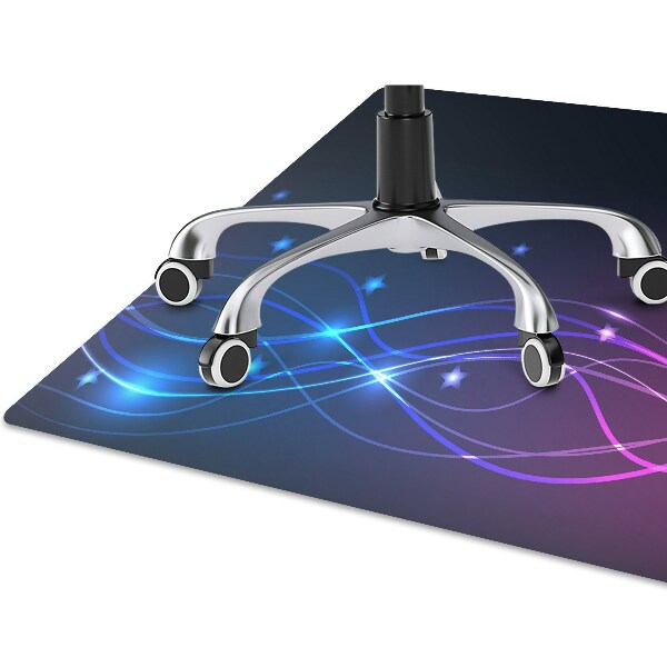 Office chair mat Abstraction space