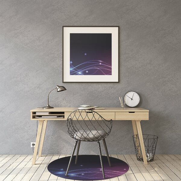 Office chair mat Abstraction space