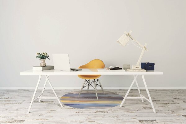 Office chair floor protector painted sky