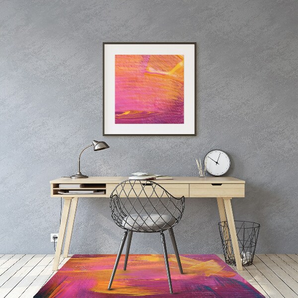 Chair mat floor panels protector The paint on canvas