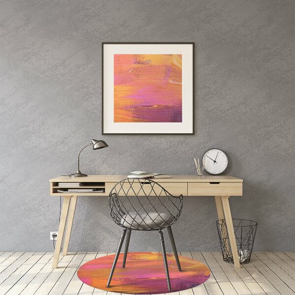 Chair mat floor panels protector The paint on canvas