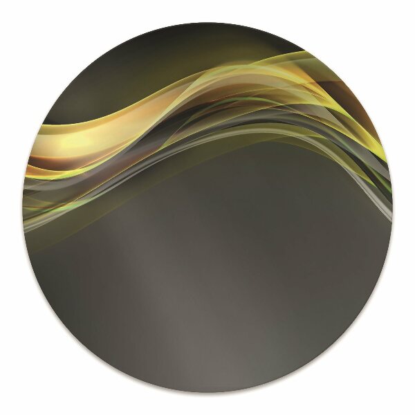 Chair mat floor panels protector Abstraction yellow