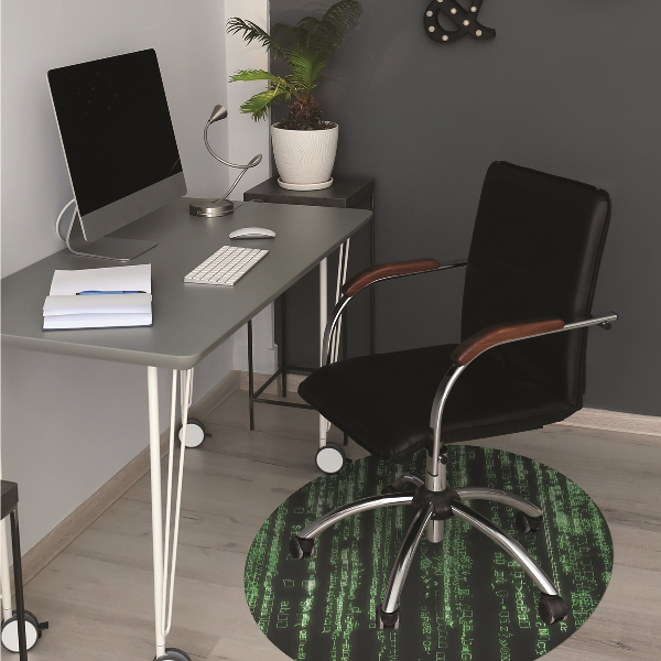 Desk chair mat green signs