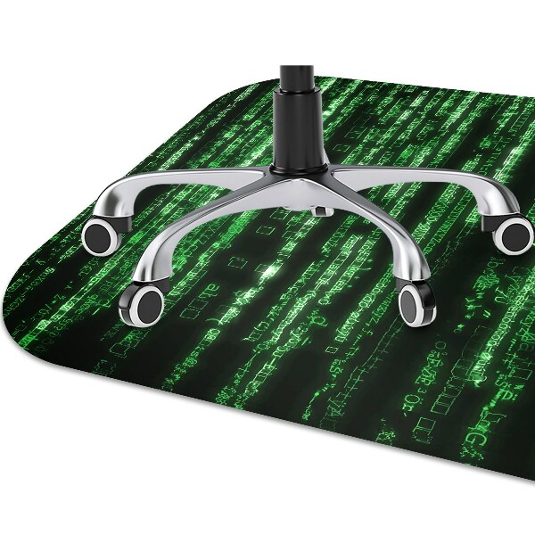 Desk chair mat green signs