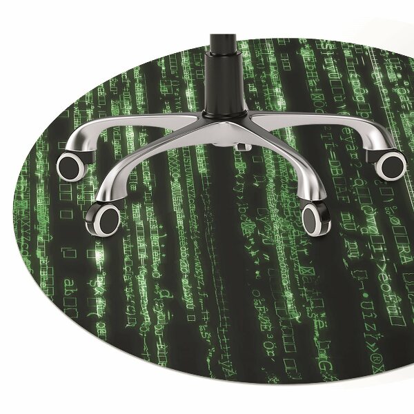 Desk chair mat green signs