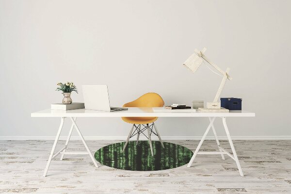 Desk chair mat green signs