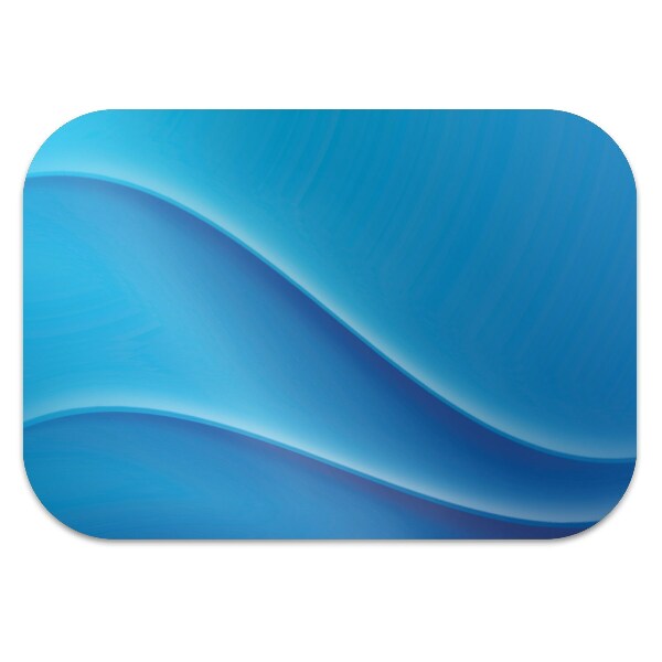 Computer chair mat Abstraction blue