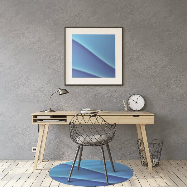 Computer chair mat Abstraction blue