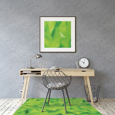 Office chair mat Abstraction green