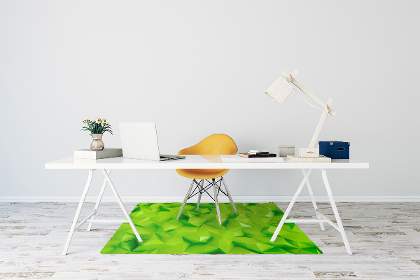 Office chair mat Abstraction green